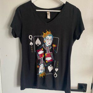 The Queen herself: RGB queen of hearts t-shirt